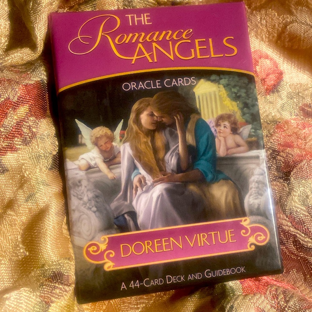 DOREEN VIRTUE The Romance Angels Oracle Cards 44 Card Deck and Guidebook OOP